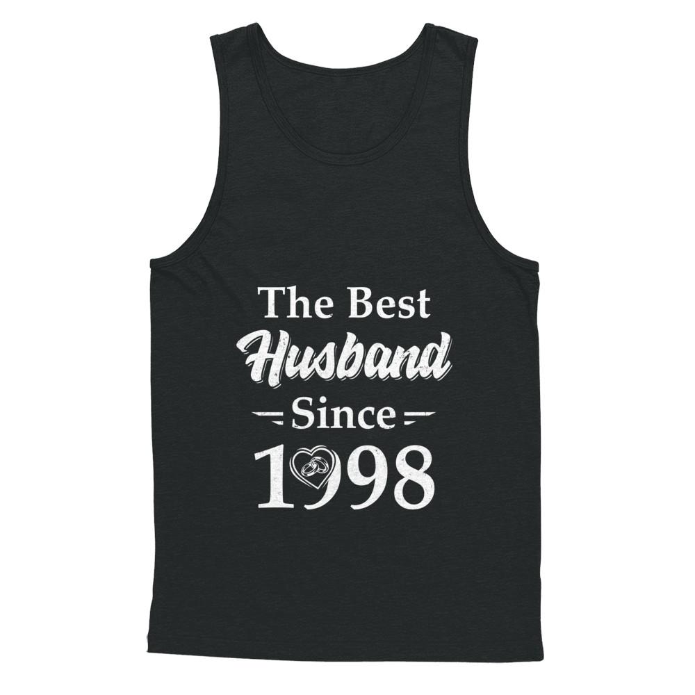 23th Married Together Anniversary Since 1998 Wife Husband-T-Shirt & Hoodie-Unisex Tank-Black