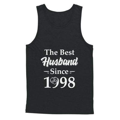23th Married Together Anniversary Since 1998 Wife Husband-T-Shirt & Hoodie-Unisex Tank-Black