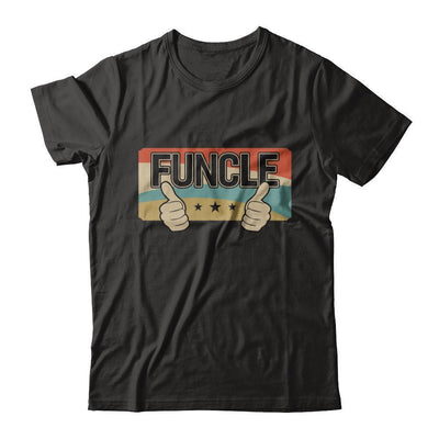 Vintage Retro Funcle Funny Uncle Only Cooler-T-Shirt & Sweatshirt-Classic T-Shirt-Black