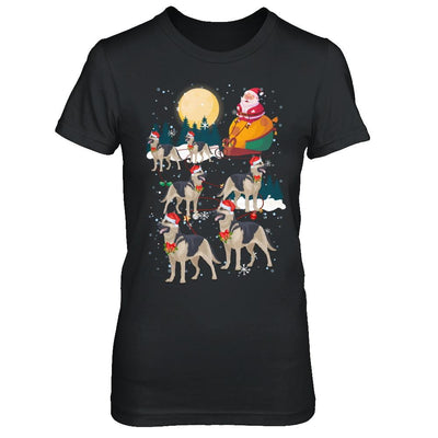 Dog Reindeer German Shepherd Christmas Gift-T-Shirt & Sweatshirt-Women's T-Shirt-Black