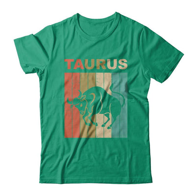Vintage Taurus Zodiac April May Birthday Gift-T-Shirt & Hoodie-Classic T-Shirt-Kelly Green