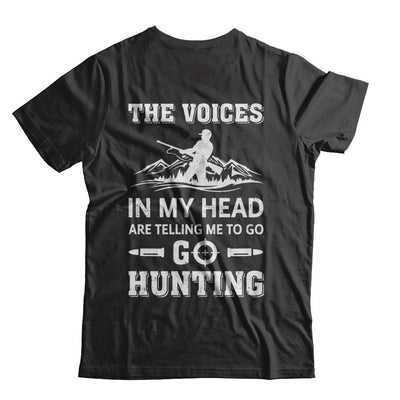 The Voices In My Head Are Telling Me To Go Hunting-T-Shirt & Hoodie-Classic T-Shirt-Black