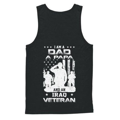 I'm A Dad A Papa And An Iraq Veteran-T-Shirt & Hoodie-Unisex Tank-Black