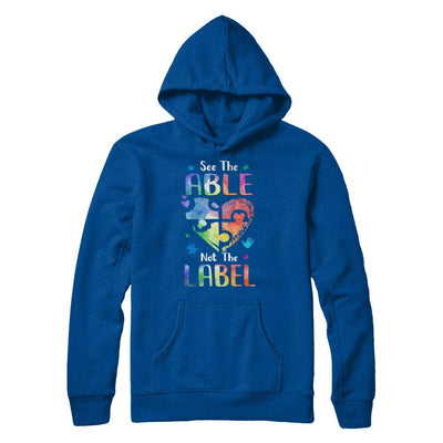 See The Able Not The Label Cute Autism Awareness-T-Shirt & Hoodie-Pullover Hoodie-Deep Royal