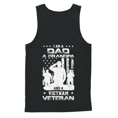 I'm A Dad A Grandpa And A Vietnam Veteran-T-Shirt & Hoodie-Unisex Tank-Black