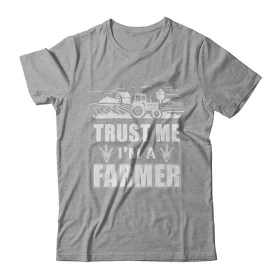 Trust Me I'm A Farmer Funny Farming-T-Shirt & Hoodie-Classic T-Shirt-Sport Grey
