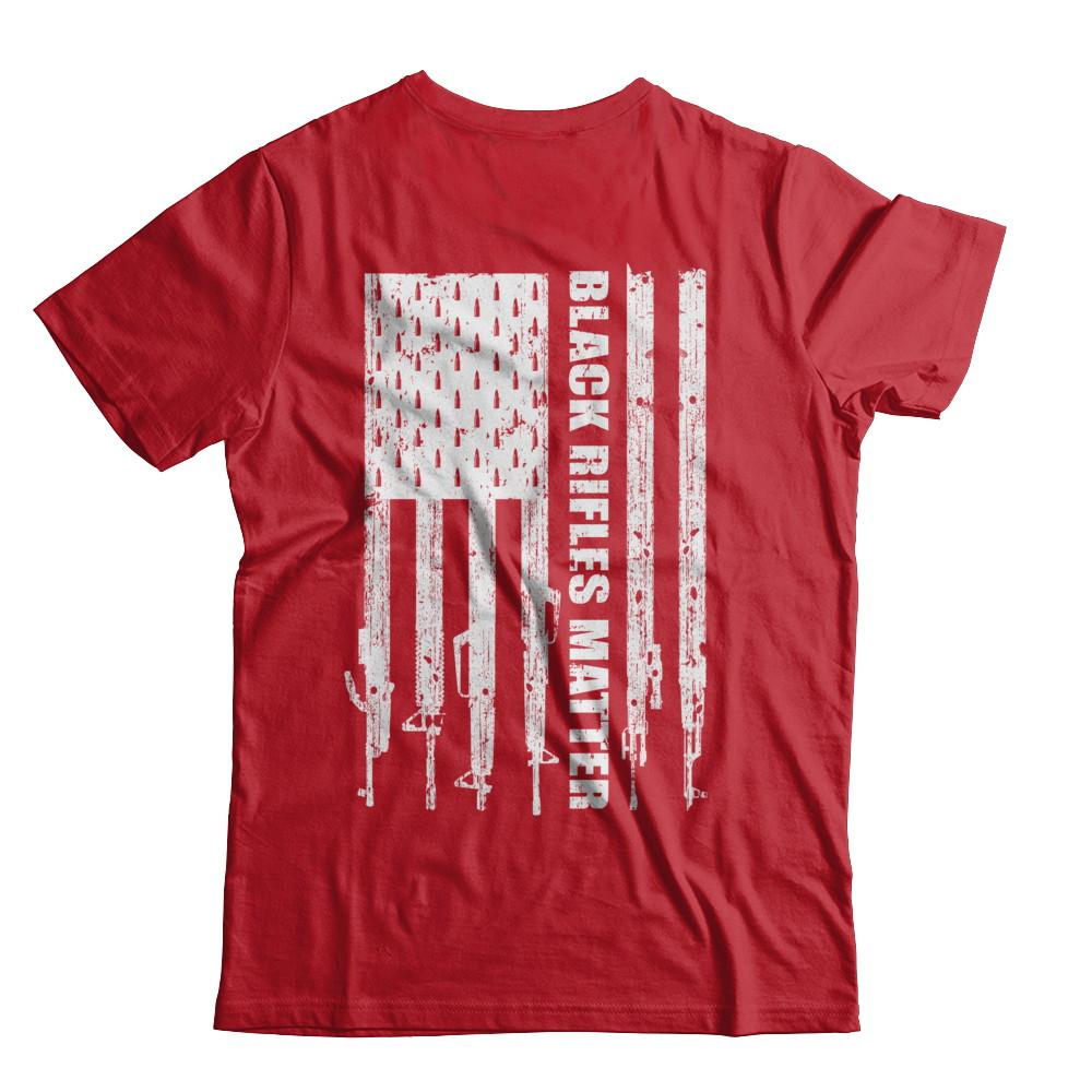Black Rifles Matter 2nd Amendment Ar15-T-Shirt & Hoodie-Classic T-Shirt-Red