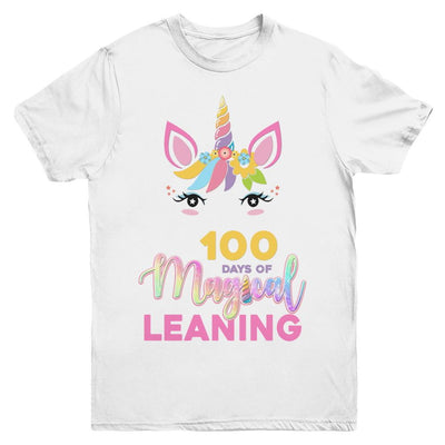 100 Days Of Magical Leaning School Unicorn Girl Gift Youth-Youth Shirt-Youth T-Shirt-White
