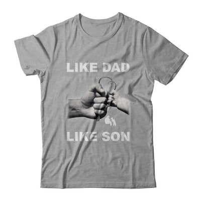 Like Dad Like Son Fishing Fish Fathers Day-T-Shirt & Hoodie-Classic T-Shirt-Sport Grey