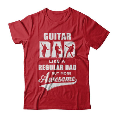 Guitar Dad Player Musician Awesome Fathers Day Gift-T-Shirt & Hoodie-Classic T-Shirt-Red