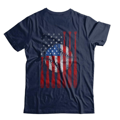 American Flag Vintage Baseball-T-Shirt & Hoodie-Classic T-Shirt-Navy
