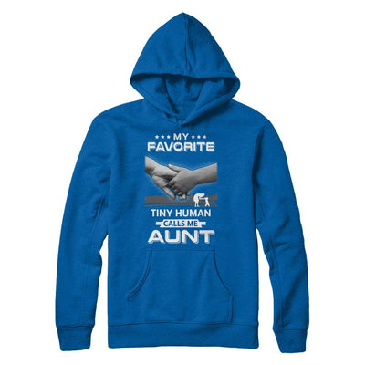 My Favorite Tiny Human Calls Me Aunt-T-Shirt & Hoodie-Pullover Hoodie-Royal