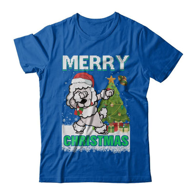 Cute Poodle Claus Merry Christmas Ugly Sweater-T-Shirt & Sweatshirt-Premium T-Shirt-Royal