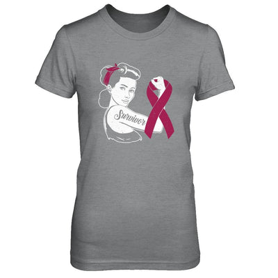 We Can Cure It Multiple Myeloma Awareness Survivor-T-Shirt & Hoodie-Women's T-Shirt-Sport Grey