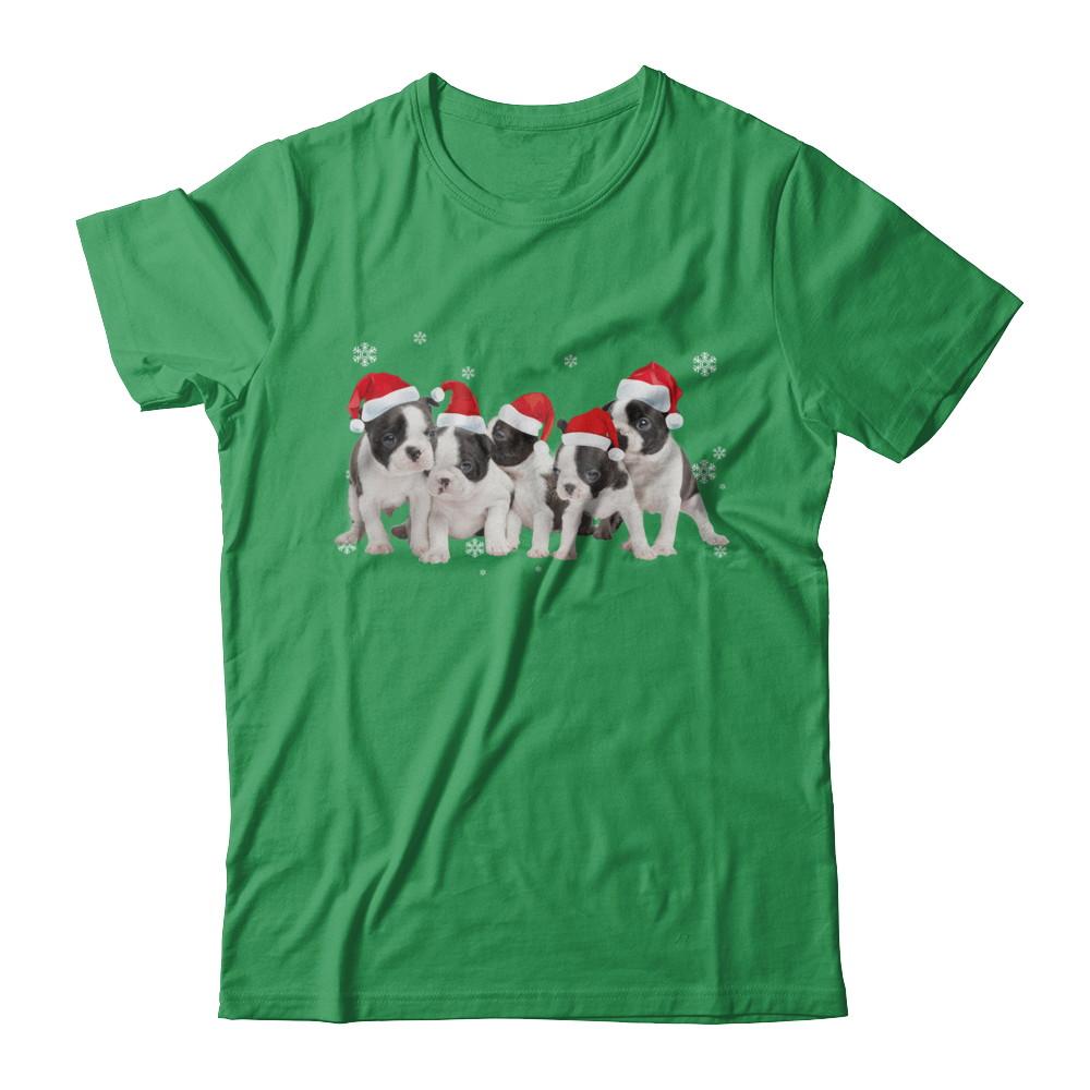 Funny Pit bull Puppies Christmas Dog Gift-T-Shirt & Hoodie-Premium T-Shirt-Kelly Green