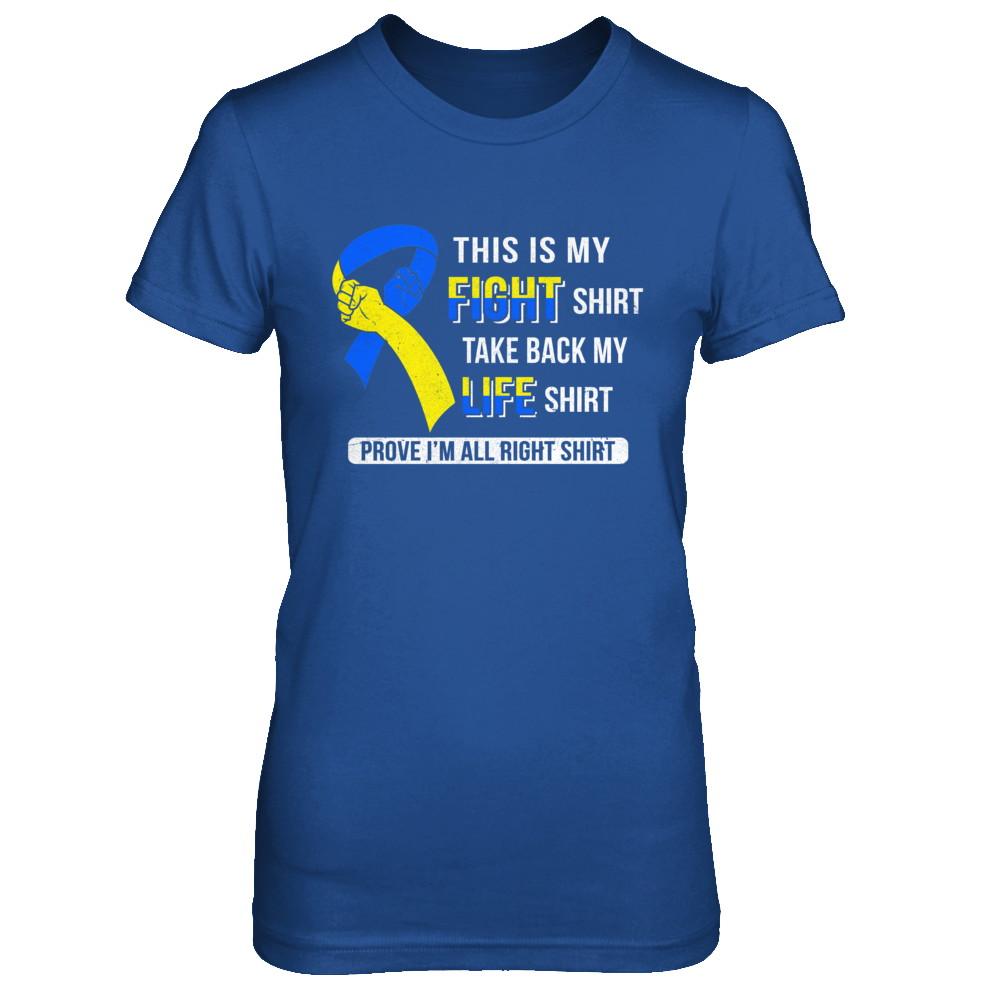 This Is My Fight Down Syndrome Awareness-T-Shirt & Hoodie-Women's T-Shirt-Royal