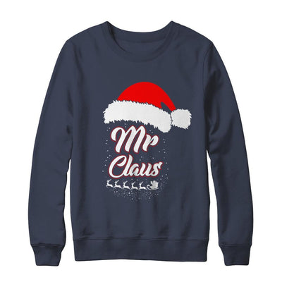 Mr. Claus Santa Matching Family Christmas Gift-T-Shirt & Sweatshirt-Crewneck Sweatshirt-Navy