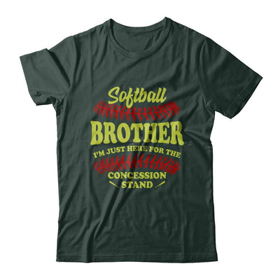 Softball Brother I'm Just Here For The Concession Stand-T-Shirt & Hoodie-Classic T-Shirt-Forest Green