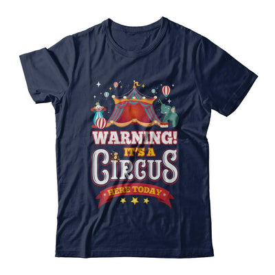 Circus Carnival Warning Birthday Children Party-T-Shirt & Hoodie-Classic T-Shirt-Navy