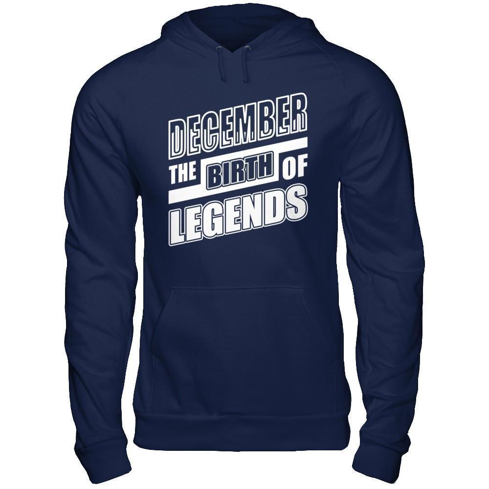 December The Birth Of Legends-T-Shirt & Hoodie-Pullover Hoodie-Navy