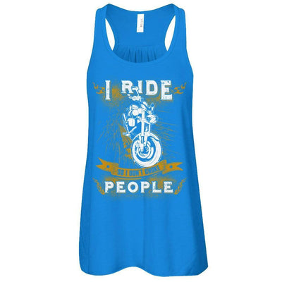 I Ride So I Don't Choke People-T-Shirt & Tank Top-Women's Flowy Racerback Tank-True Royal
