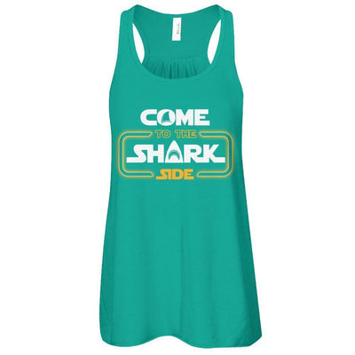 Come To The Shark Side-T-Shirt & Tank Top-Women's Flowy Racerback Tank-Kelly