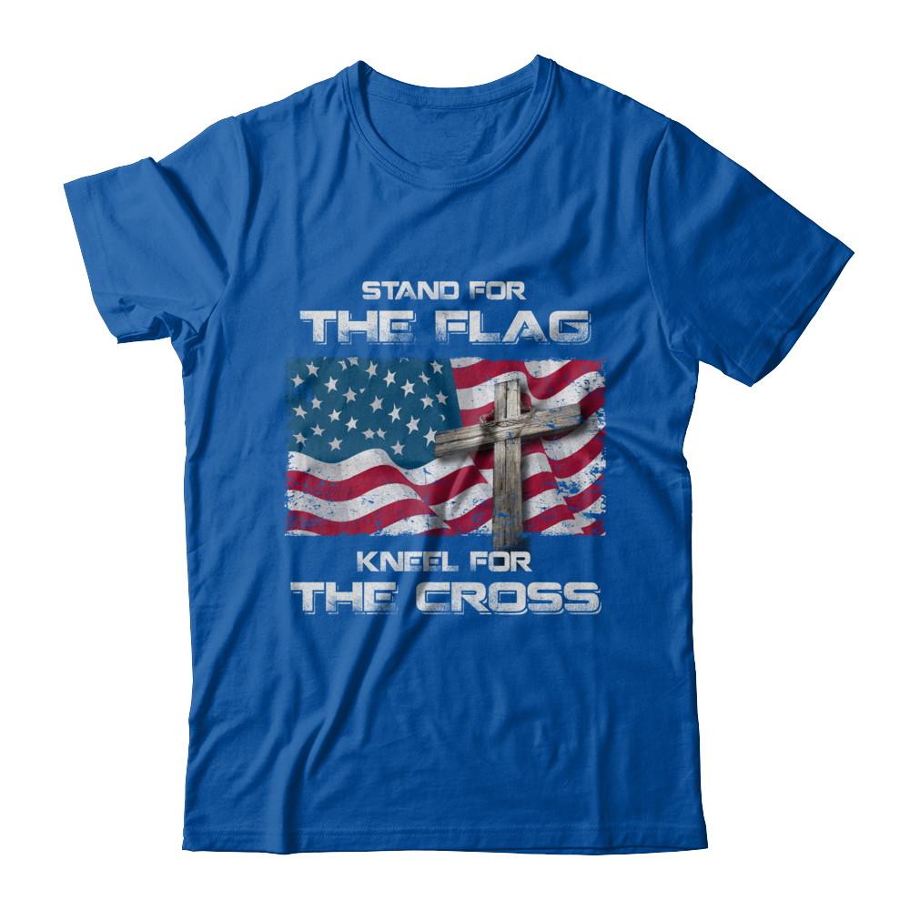 Stand For The Flag Kneel For The Cross-T-Shirt & Hoodie-Premium T-Shirt-Royal