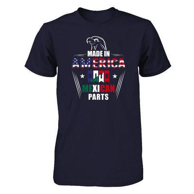 Made In America With Mexican Part-T-Shirt & Hoodie-Premium T-Shirt-Midnight Navy