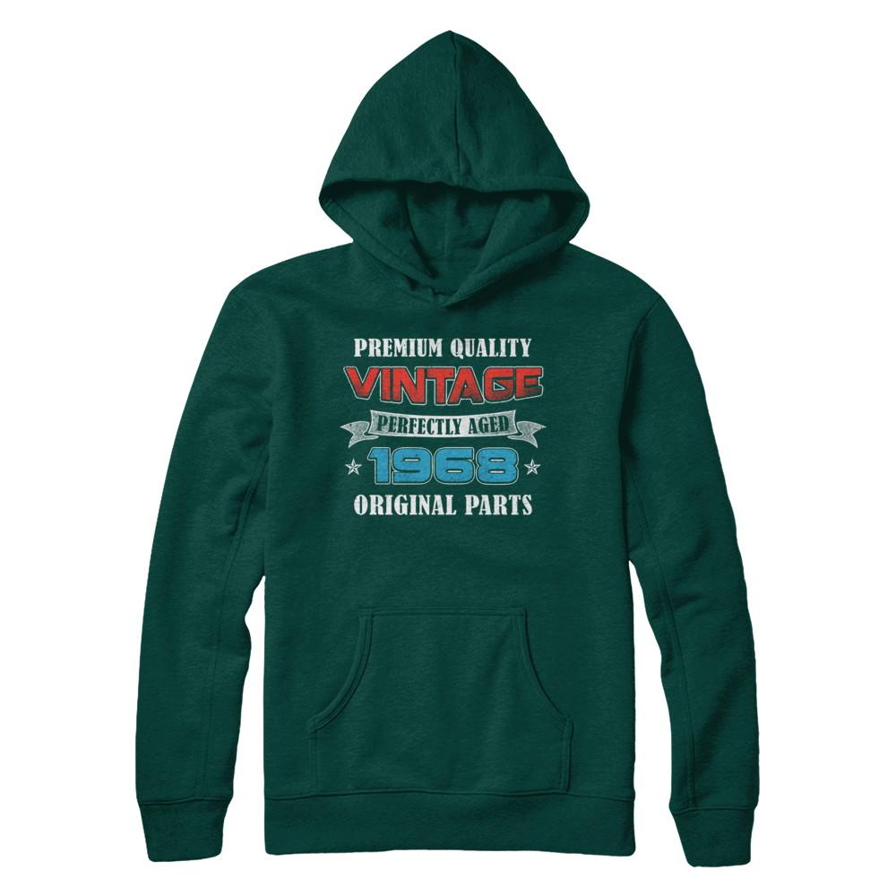 Vintage Premium Prefectly Aged 1968 53th Birthday Gift-T-Shirt & Hoodie-Pullover Hoodie-Deep Forest