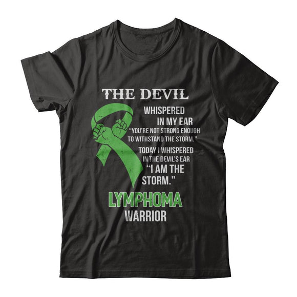 I Am The Storm Support Lymphoma Awareness Warrior Gift-T-Shirt & Hoodie-Classic T-Shirt-Black