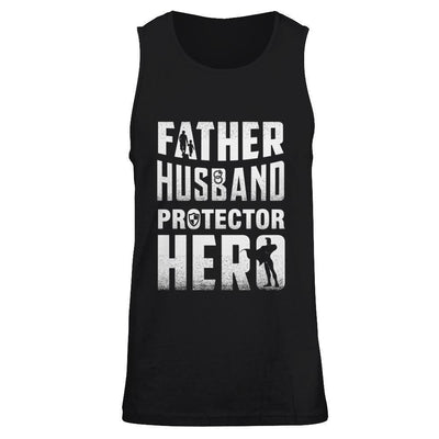 Father Husband Protector Hero-T-Shirt & Hoodie-Unisex Tank-Black