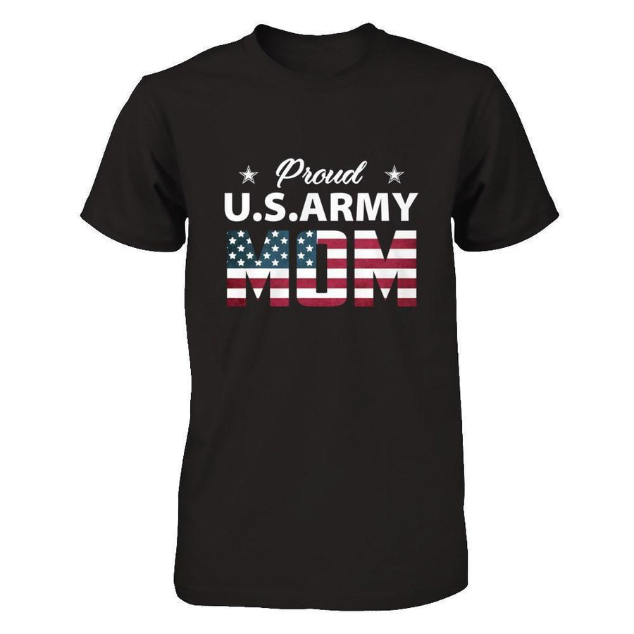 Proud Us Army Mom-T-Shirt & Hoodie-Premium T-Shirt-Black