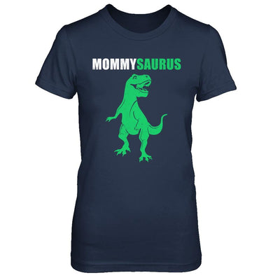 Mommysarus Funny Dinosaur First Time Mom Mothers Day-T-Shirt & Hoodie-Women's T-Shirt-Navy