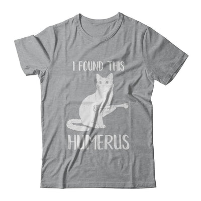 I Found This Humerus Cat Humorous-T-Shirt & Hoodie-Classic T-Shirt-Sport Grey