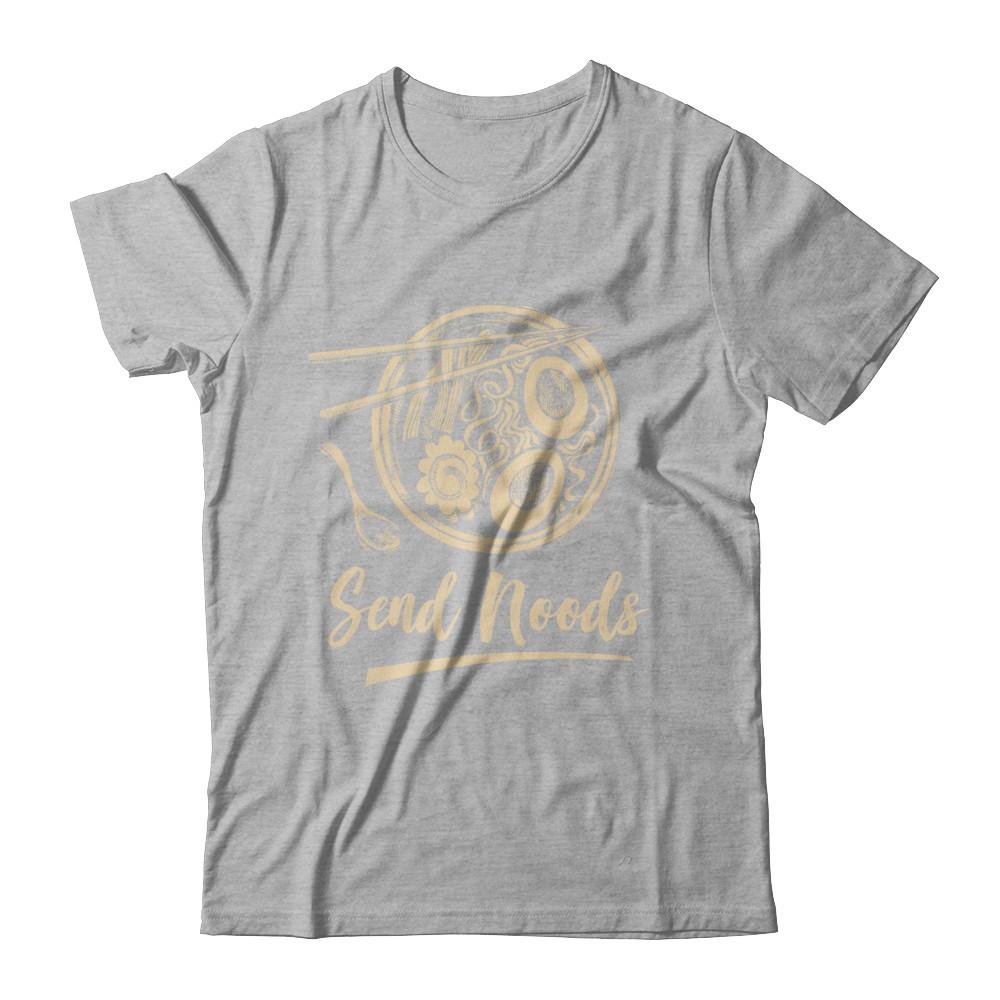 Send Noods Ramen Noodles-T-Shirt & Hoodie-Premium T-Shirt-Heather Gray
