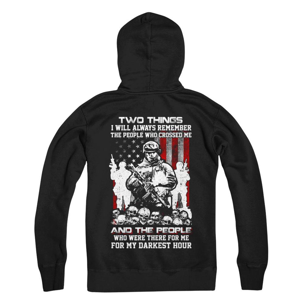 Veteran Soldier Who Were There For Me For My Darkest Hour-T-Shirt & Hoodie-Pullover Hoodie-Black