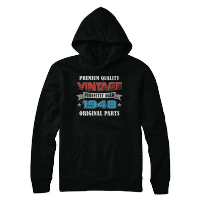 Vintage Premium Prefectly Aged 1948 73th Birthday Gift-T-Shirt & Hoodie-Pullover Hoodie-Black