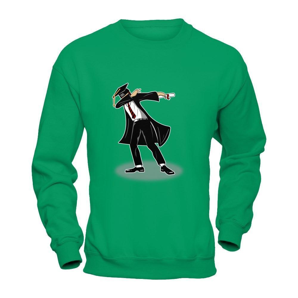 Funny Dabbing Senior College High School Graduation 2018-T-Shirt & Hoodie-Crewneck Sweatshirt-Irish Green
