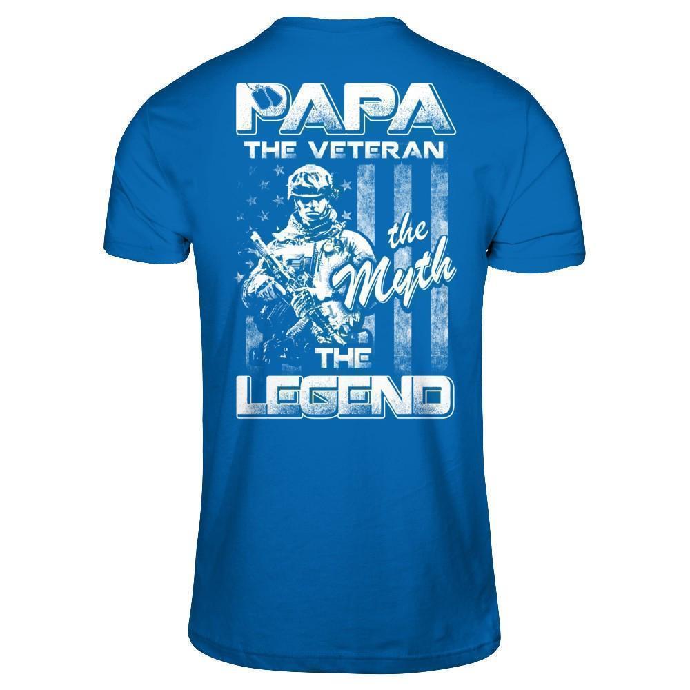 Papa The Veteran The Myth The Legend-T-Shirt & Hoodie-Classic T-Shirt-Royal