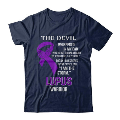 I Am The Storm Support Lupus Awareness Warrior Gift-T-Shirt & Hoodie-Classic T-Shirt-Navy