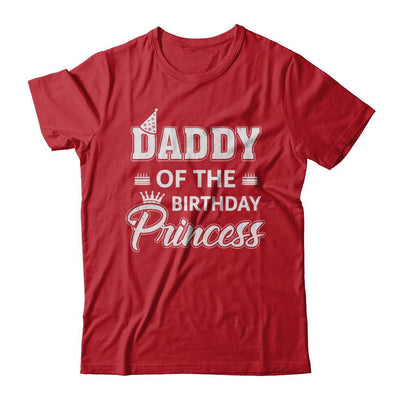Daddy Of The Birthday Princess Fathers Day-T-Shirt & Hoodie-Classic T-Shirt-Red