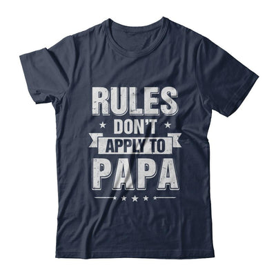 Grandfather Rules Don't Apply To Papa-T-Shirt & Hoodie-Classic T-Shirt-Navy