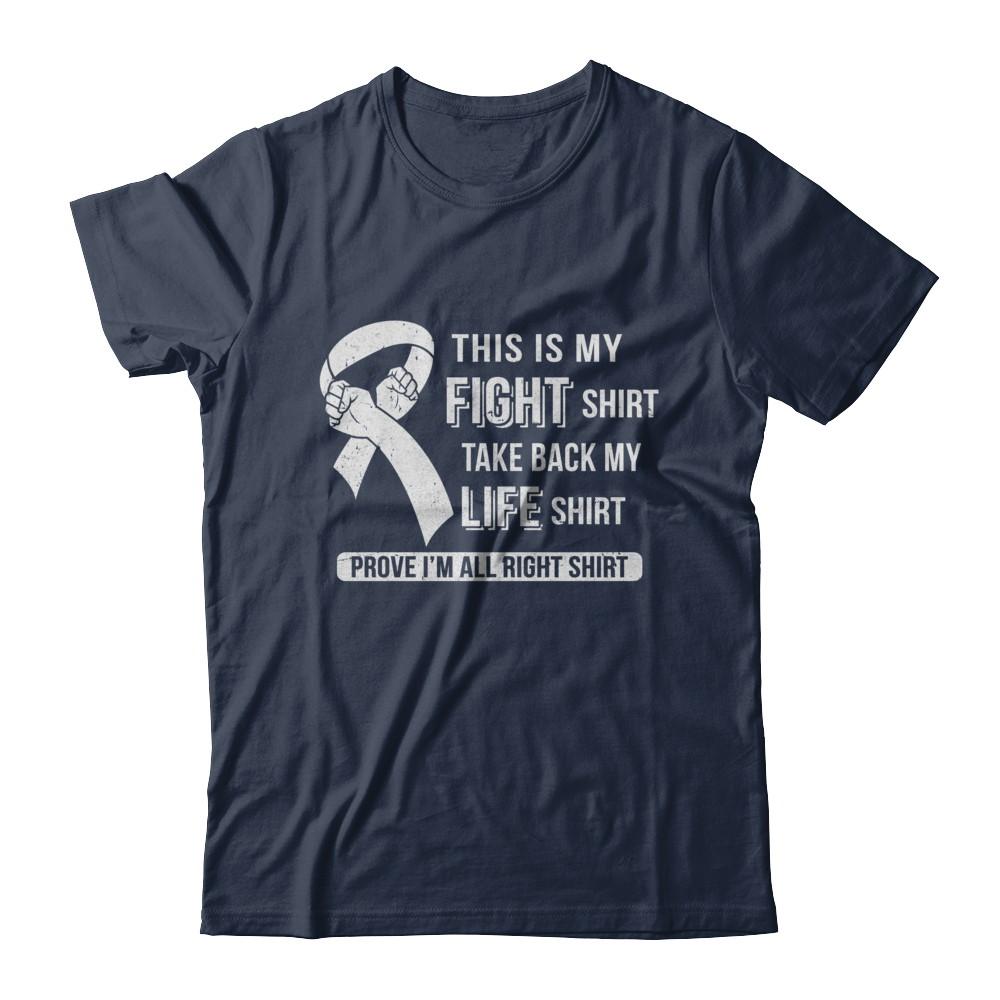 This Is My Fight Lung Cancer Awareness-T-Shirt & Hoodie-Classic T-Shirt-Navy