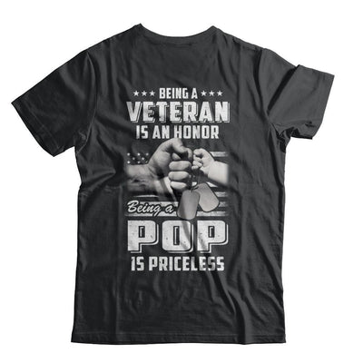 Being A Veteran Is An Honor Being A Pop Is Priceless-T-Shirt & Hoodie-Classic T-Shirt-Black