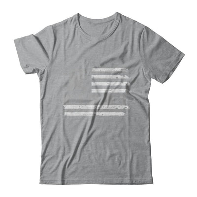 Fight Gray Ribbon US Flag Brain Cancer Awareness-T-Shirt & Hoodie-Classic T-Shirt-Sport Grey