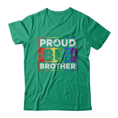 Proud Big Brother Gay Lesbian Pride Month LGBT-T-Shirt & Hoodie-Classic T-Shirt-Kelly Green