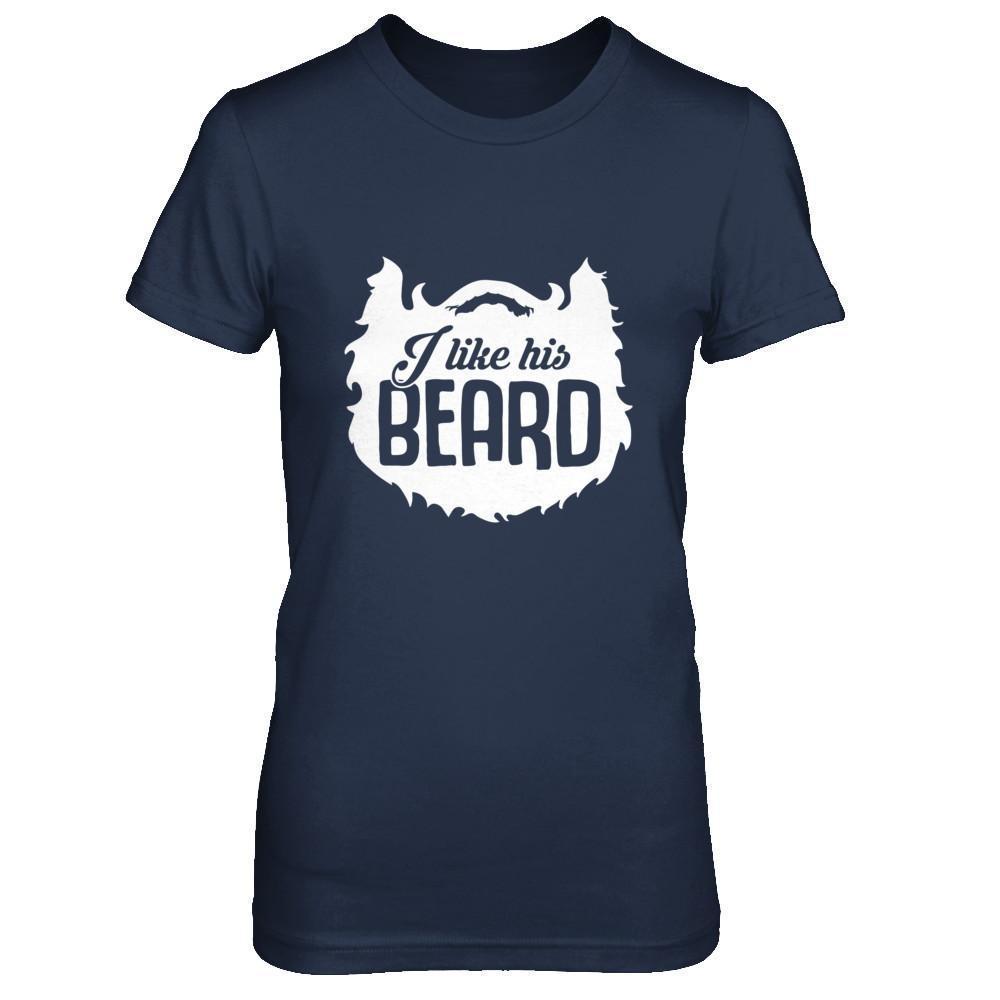 I Like His Beard I Like Her Butt Couple-T-Shirt & Hoodie-Women's T-Shirt-Navy