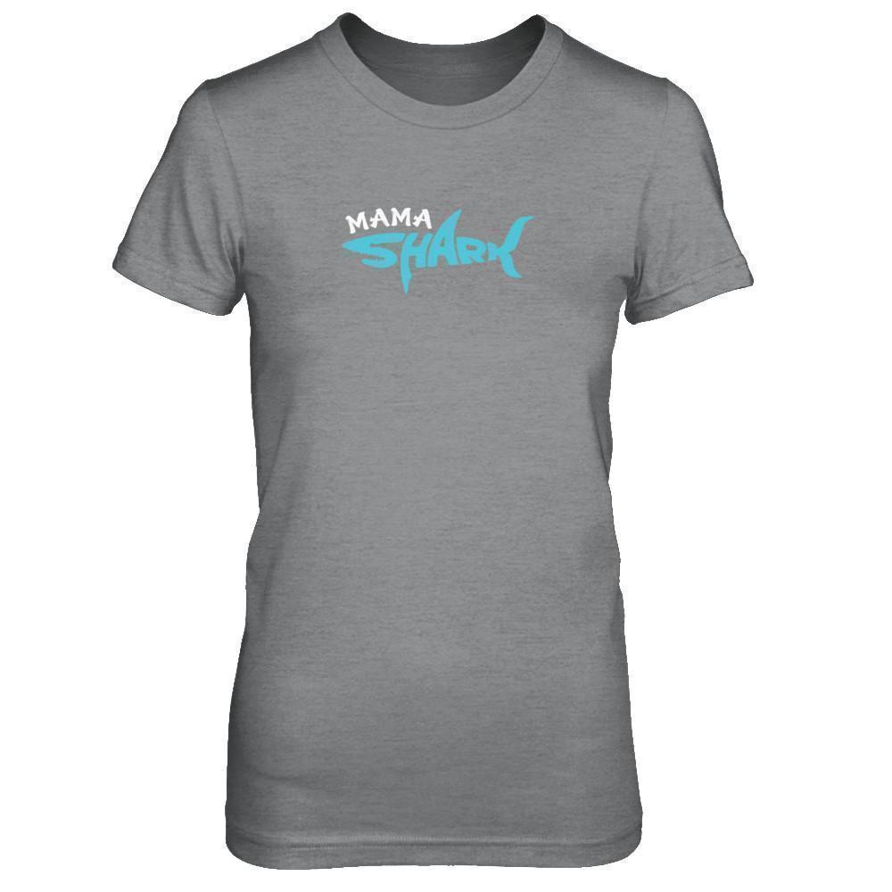 Mama Shark Lovers Best Mom-T-Shirt & Tank Top-Women's T-Shirt-Sport Grey