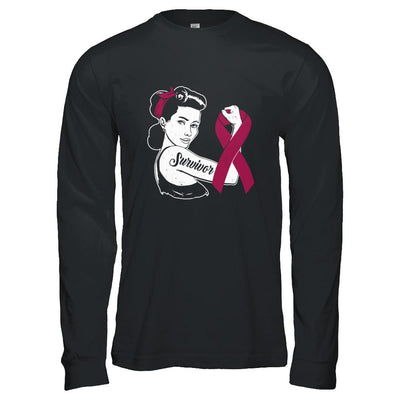 We Can Cure It Multiple Myeloma Awareness Survivor-T-Shirt & Hoodie-Long Sleeve T-Shirt-Black