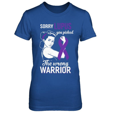 Sorry Lupus You Picked The Wrong Warrior Lupus-T-Shirt & Hoodie-Women's T-Shirt-Royal